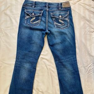 COPY - Silver Jeans Co Women's Suki Surplus Curvy-Fit Bootcut Jeans Blue Size